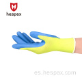 Guantes de protección con recubrimiento con palma de látex de Hespax Breathable 10G